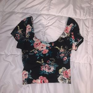 floral crop top